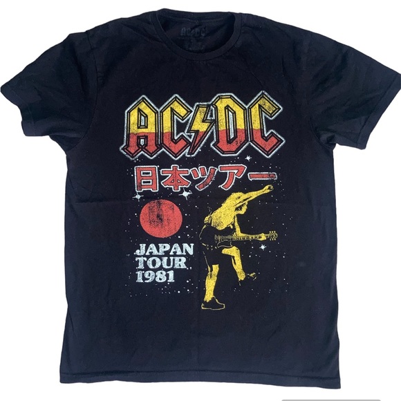 AC/DC | Shirts | Mens Acdc Japan Tour 981 Tee | Poshmark